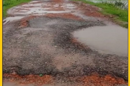 বোয়ালমারীতে সংস্কারের অভাবে রাস্তার বেহাল দশা