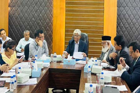 বাংলাদেশ গার্মেন্টস ম্যানুফেকচারার্স এন্ড এক্সপোর্টার্স এসোসিয়েশন (বিজিএমইএ)-এর এক প্রতিনিধিদলের সাথে