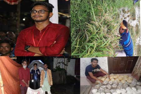 কর্মহীন অসহায় মানুষের মাঝে ইফতার সামগ্রী দিলেন ছাত্রনেতা আবু রায়হান
