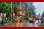 চট্টগ্রামে বৈদ্যুতিক খুঁটিতে আগুন, নিয়ন্ত্রণে ফায়ার সার্ভিস
