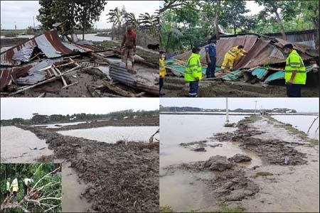 আম্ফানের প্রভাবে ভোলা