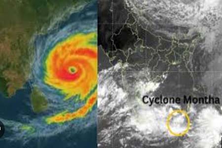 ঘূর্ণিঝড় মন্থার প্রভাবে দুর্যোগের আশঙ্কা