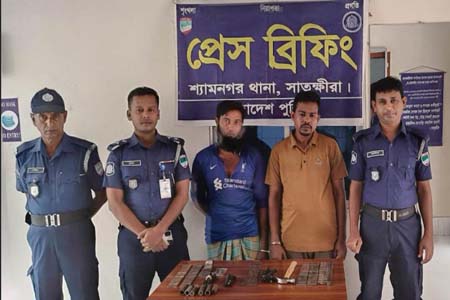 ডাকাতির প্রস্ততিকালে দেশিয় অস্ত্রসহ দুই জন আটক