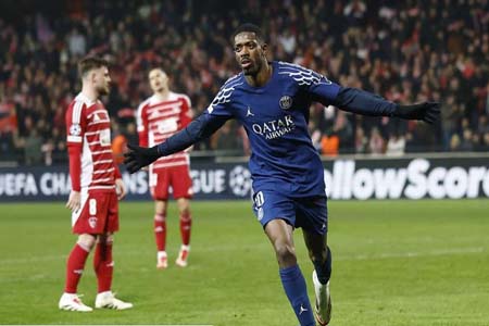 দেম্বেলের জোড়া গোলে