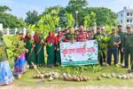 ডাসারে আনসার-ভিডিপির বৃক্ষরোপণ অভিযান