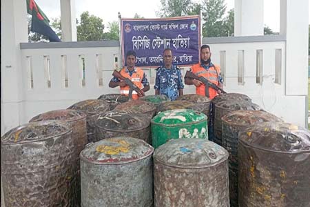 হাতিয়াতে ৩২০০ লিটার ডিজেল জব্দ