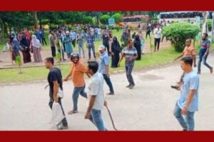 ইবিতে ছাত্রদল-শিবির সংঘর্ষ, অস্ত্রধারী ১৯ বহিরাগত শনাক্ত