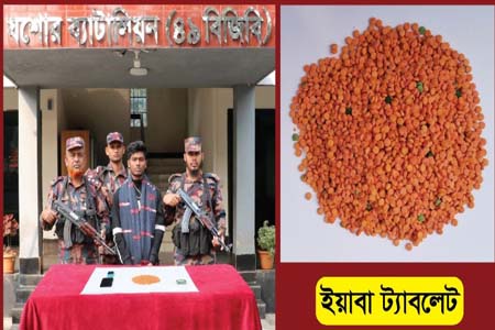 বিজিবির অভিযানে ৩৭৮২ পিচ ইয়াবা ট্যাবলেটসহ এক