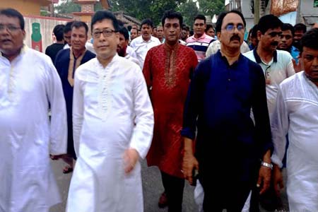 মেহেরপুরের শ্যামপুর ইউনিয়ন বাসির উদ্দ্যোগে জনপ্রশাসন প্রতিমন্ত্রীর গণসংযোগ
