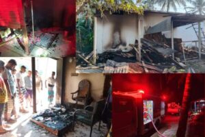 কালীগঞ্জে দূর্বৃত্তদের দেওয়া আগুনে পুড়ল আওয়ামী লীগ নেতার ফার্নিচারের দোকান