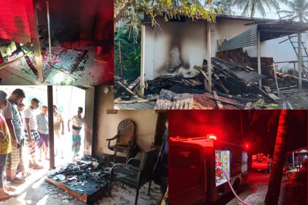 কালীগঞ্জে দূর্বৃত্তদের দেওয়া আগুনে পুড়ল আওয়ামী লীগ নেতার ফার্নিচারের দোকান