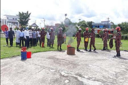 সালথায় দূ‌র্যোগ মোকা‌বেলায় ফায়ায় সা‌র্ভি‌সের মহড়া অনুষ্ঠিত