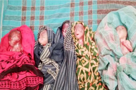 একসাথে পাঁচ সন্তানের জন্ম