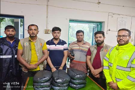 বরিশালে নয় কেজি গাঁজাসহ বিক্রেতা গ্রেপ্তার