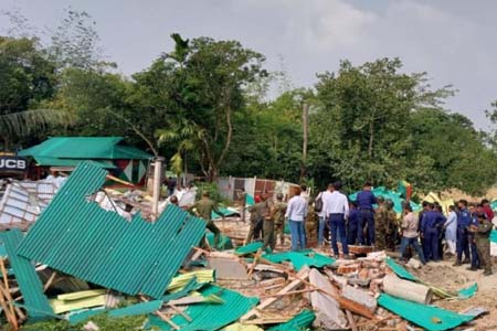 গাজীপুরে যৌথ বাহিনীর অভিযানে ৫০ কোটি টাকা মূল্যের বনভূমি উদ্ধার