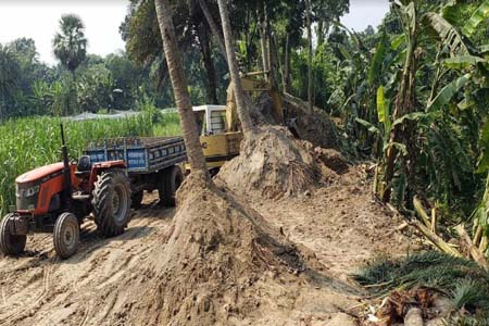 সরকারি খালের মাটি বিক্রি