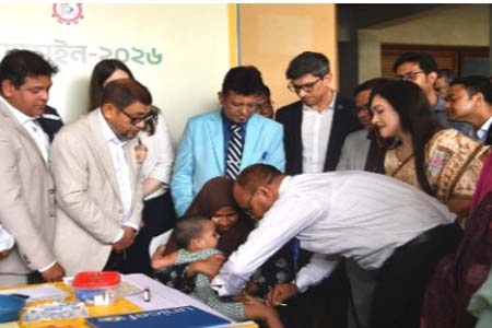 টিকাদান কর্মসূচির উদ্বোধন
