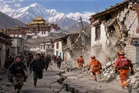 হিমালয়ে ফের ভূমিকম্প, হড়পা বান-হিমবাহ ধসে বিপর্যস্ত তিব্বতে নতুন আতঙ্ক