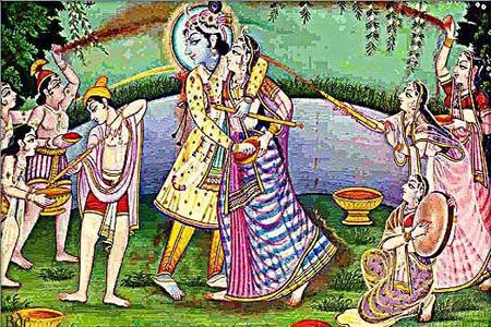 দোল পূর্ণিমার দিনে পূজা পার্বন