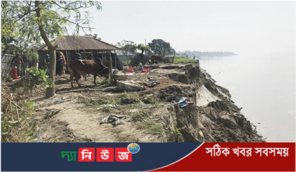 রাজশাহীর বাঘায় অসময়ে পদ্মার ভাঙন