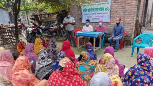 কালীগঞ্জে ওয়েভ ফাউন্ডেশনের স্যানিটেশন মাস উদযাপন