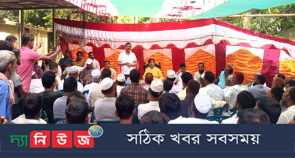 সালথার রামকান্তপুর ইউনিয়নে নৌকার নির্বাচনী সভা