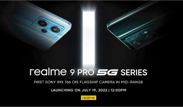 সনি আইএমএক্স৭৬৬ ওআইএস ক্যামেরার রিয়েলমি ৯ প্রো ৫জি সিরিজ আসছে ১৯ জুলাই