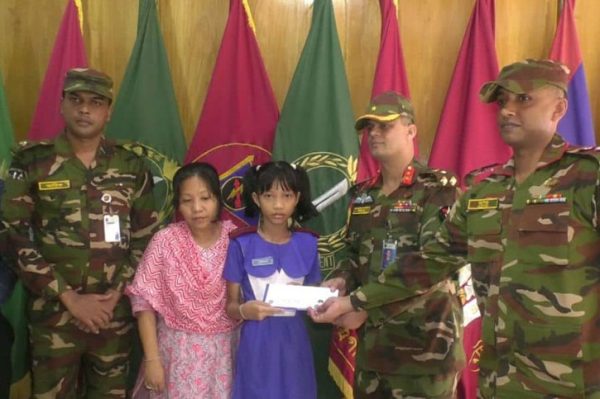 নিহত ফায়ার ফাইটার নিপনের মেয়ের দায়িত্ব নিল সেনাবাহিনী