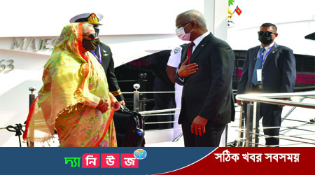 মালদ্বীপ সফর শেষে আজ সন্ধ্যায় দেশে ফিরবেন প্রধানমন্ত্রী