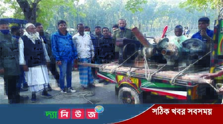 হাতিয়ায় বালু ও মাঠি উত্তোলন