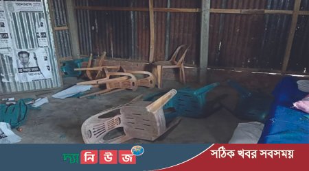 নোয়াখালীতে স্বতন্ত্র প্রার্থীর নির্বাচনী অফিসে হামলা-ভাংচুর