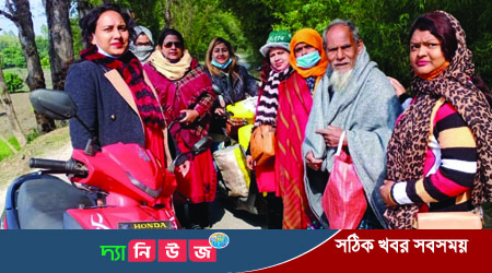 দিনাজপুর ওমেন্স বাইকার”দের শীতবস্ত্র বিতরন