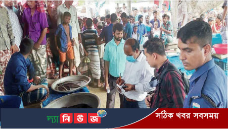 সাপাহারে ইউ.এন.ও’র বাজার মনিটরিং