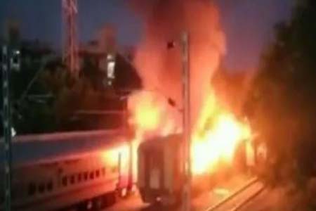 inidian train fire