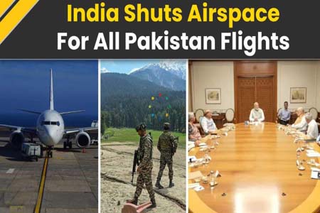 India's airspace closed