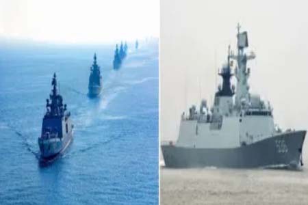 মুখোমুখি ভারত ও পাকিস্তান নৌবাহিনী