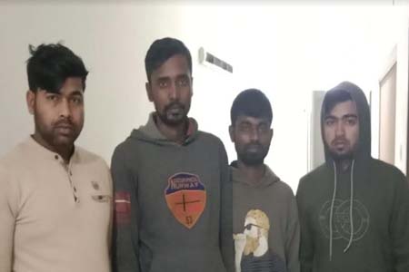 সিলেটে ভারতীয় চিনিসহ ৪ চোরাকারবারি আটক