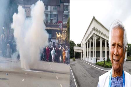 বিক্ষোভকারীদের ওপর মাত্রাতিরিক্ত