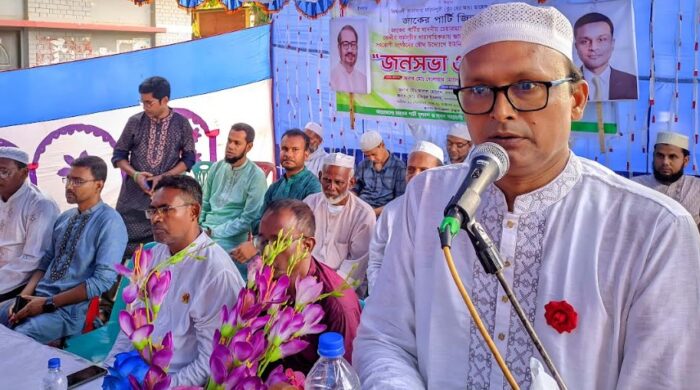 ধামইরহাটে জাকের পার্টির জনসভা