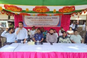 ঝিনাইদহে দুর্যোগ প্রশমন দিবস উপলক্ষে মহড়া