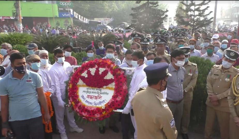 জমকালো অনুষ্ঠানের মধ্য দিয়ে ঝিনাইদহে বঙ্গবন্ধুর জন্মশতবার্ষিকী পালন