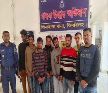 ঝিনাইদহে ইয়াবাসহ ৬ মাদক ব্যবসায়ী আটক