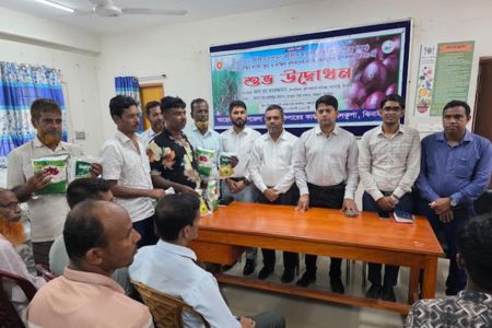 শৈলকুপায় ৩ হাজার কৃষকের মাঝে গ্রীষ্মকালীন পেঁয়াজের বীজ বিতরণ