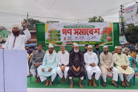 ঝিনাইদহে ১১ দলীয় ঐক্য জোটের গণসমাবেশ