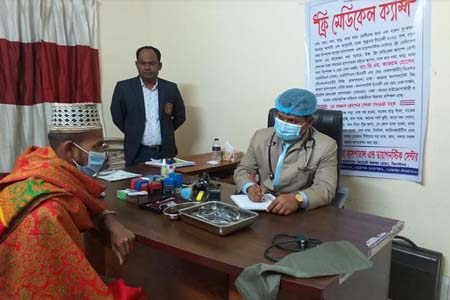 মুজিব শতবর্ষ উপলক্ষে ঝিনাইদহে ফ্রি মেডিকেল ক্যাম্প