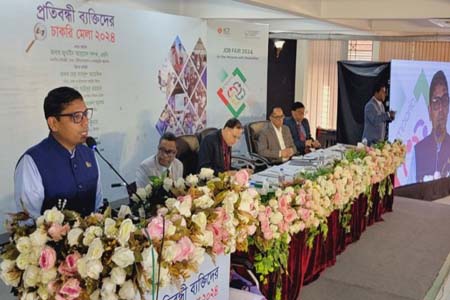 প্রতিবন্ধীরা অন্যদের চেয়ে বেশি দায়িত্বশীলতার সাথে সেবা প্রদান করছে -জুনাইদ আহমেদ পলক