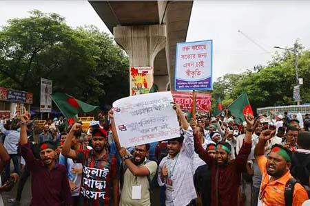 জুলাই সনদ দ্রুত বাস্তবায়নের দাবীতে