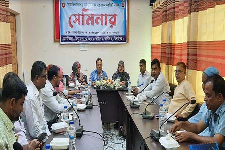 কালীগঞ্জে সামাজিক নিরাপত্তা করনীয় বিষয়ে সেমিনার অনুষ্টিত