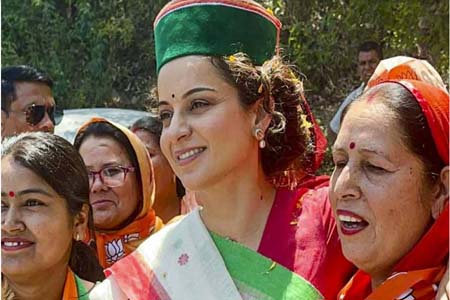 মণ্ডীতে জিতছেন কঙ্গনা