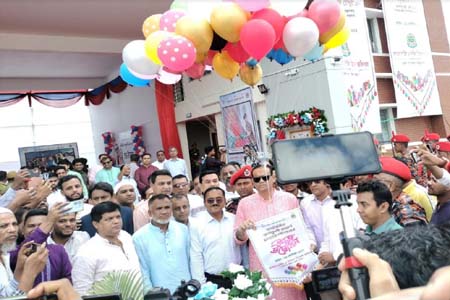 কর্ণফুলী মডার্ন ফায়ার স্টেশনের উদ্বোধন করলেন ভূমিমন্ত্রী